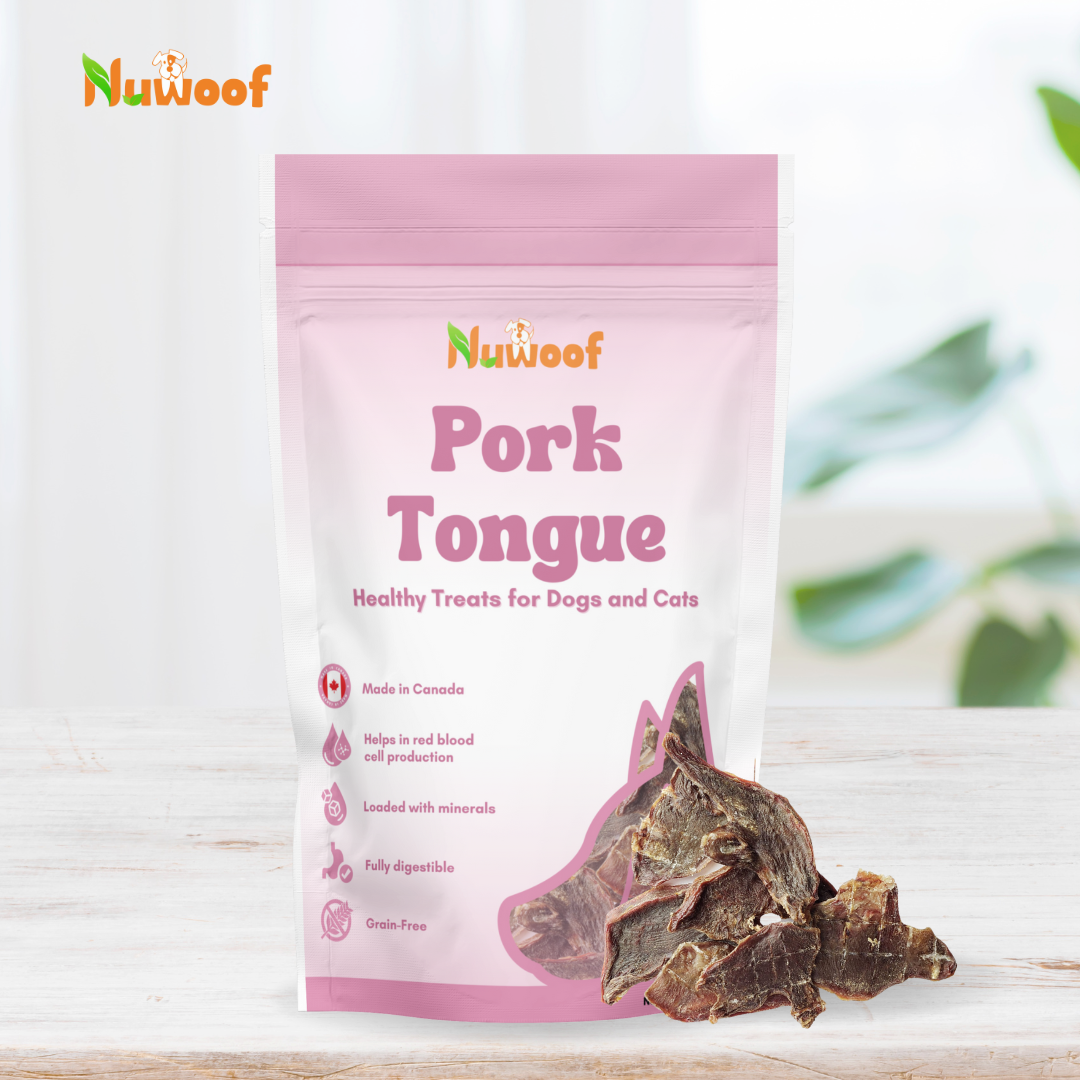 NuWoof - Dehydrated Pork Tongue Treats - 50g