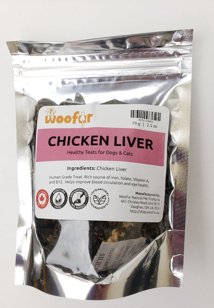 NuWoof - Dehydrated Chicken Liver Treats - 70g