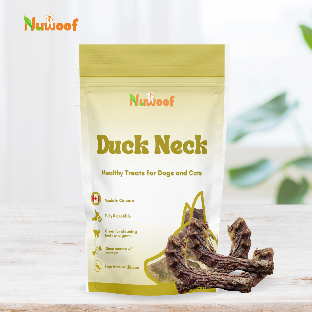 NuWoof - Dehydrated Duck Neck Chews - 4 pack