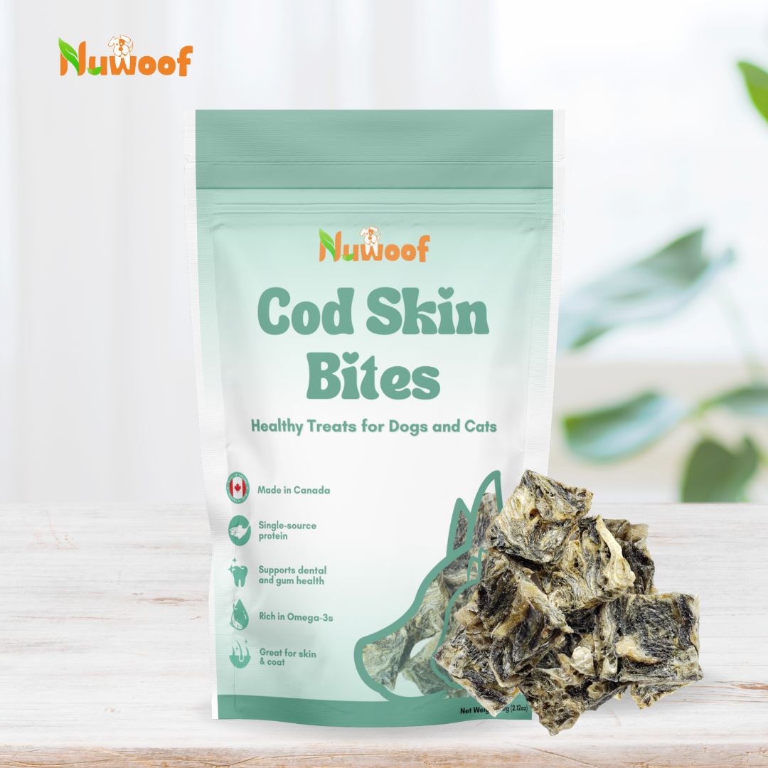 NuWoof - Cod Skin Bite Treats - 120g