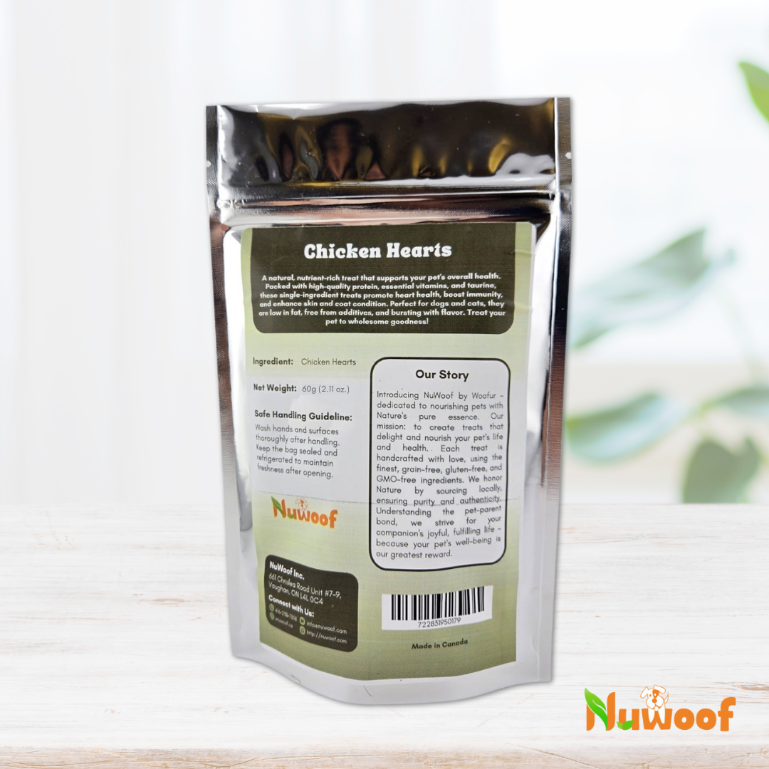 NuWoof - Chicken Hearts - 60g