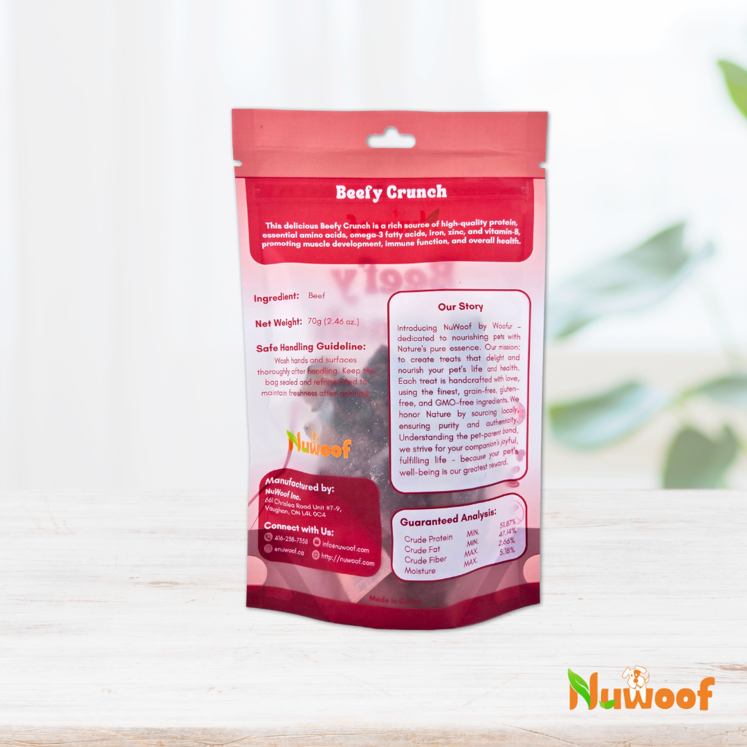 NuWoof - Beefy Crunch Treats - 70g