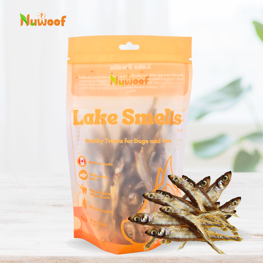 NuWoof - Dehydrated Lake Smelt Treats - 55 g