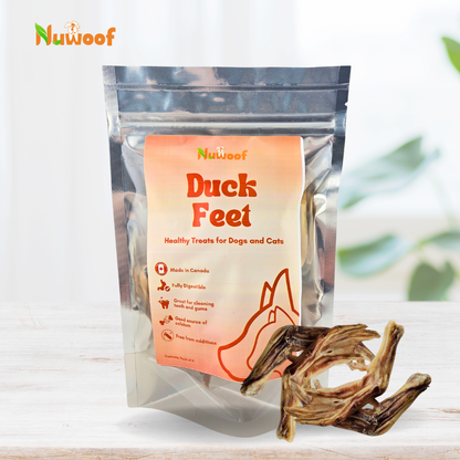 NuWoof - Dehydrated Duck Feet Chews - 6 Pack