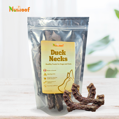 NuWoof - Dehydrated Duck Neck Chews - 4 pack