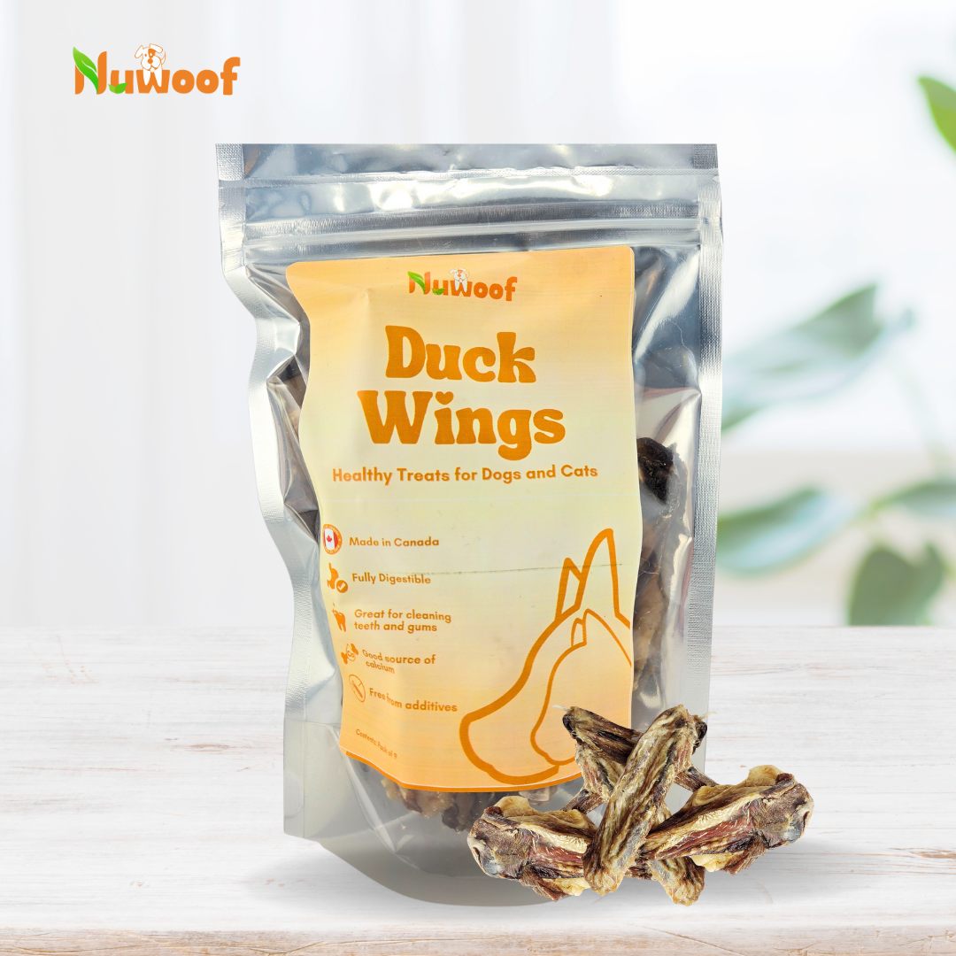 NuWoof - Dehydrated Duck Wing Chews - 9 pack