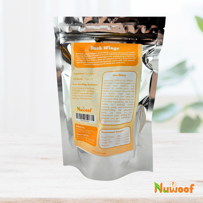 NuWoof - Dehydrated Duck Wing Chews - 9 pack