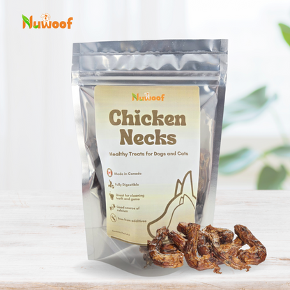 NuWoof - Dehydrated Chicken Necks - 6 Pack