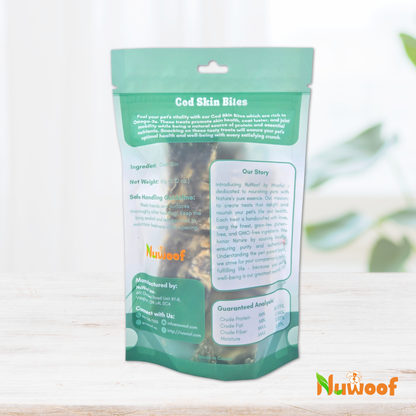 NuWoof - Cod Skin Bite Treats - 60g