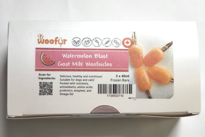 NuWoof Woofsicle - Watermelon Blast Goat Milk Woofsicle 3 Pack